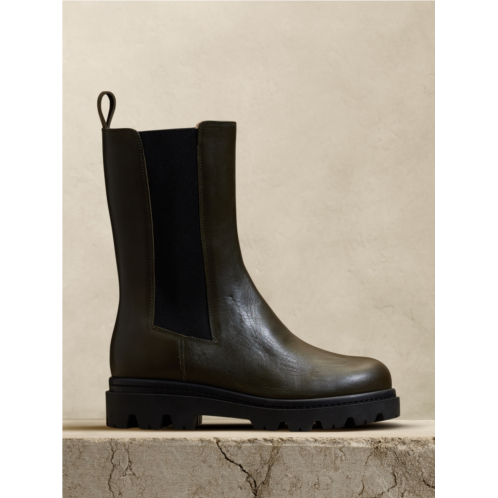Bananarepublic Hudson Tall Leather Chelsea Boot