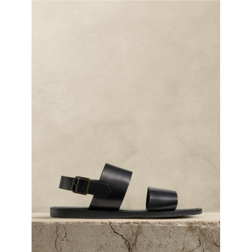 Bananarepublic Italian Leather Double-Strap Sandal | Crosby Square