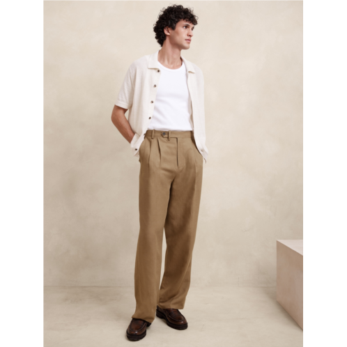 Bananarepublic Agustin Relaxed Linen-Blend Pant