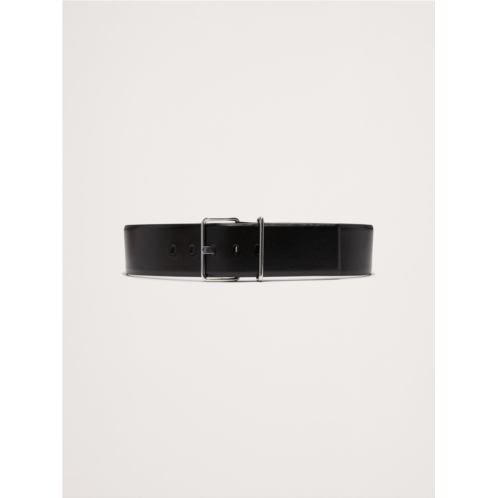 Bananarepublic Leather Square-Buckle Waist Belt