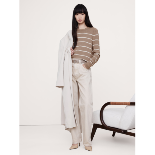 Bananarepublic Cotton-Silk Crew-Neck Sweater