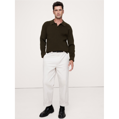 Bananarepublic Ribbed Cotton Sweater Polo