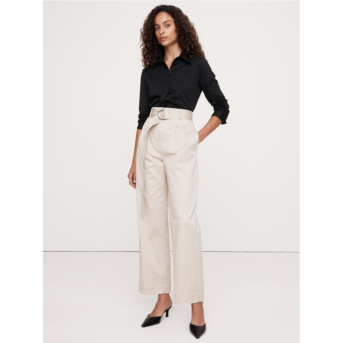Bananarepublic Silky Cotton Long-Sleeve Button-Down Shirt