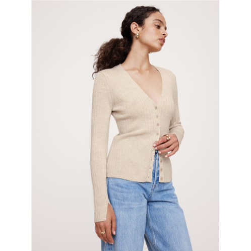 Bananarepublic Ribbed Merino Cardigan