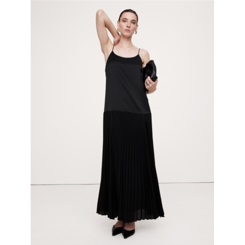 Bananarepublic Pleated Drop-Waist Maxi Dress