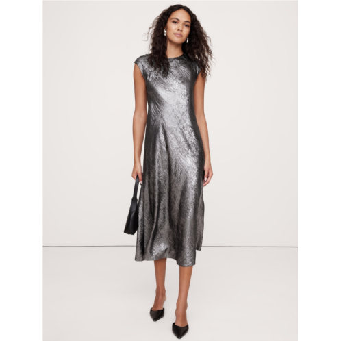 Bananarepublic Bias-Cut Satin Midi Dress