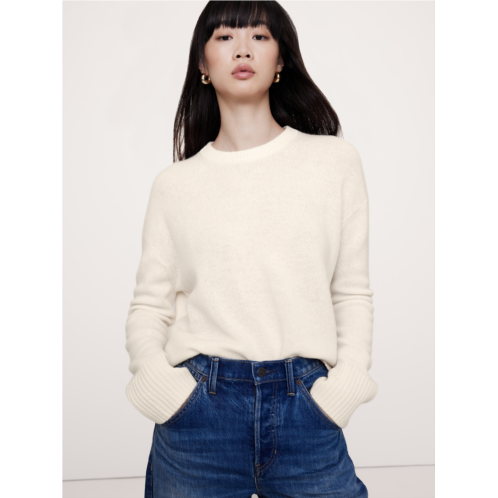 Bananarepublic Oversized Midweight Cashmere Crew-Neck Sweater