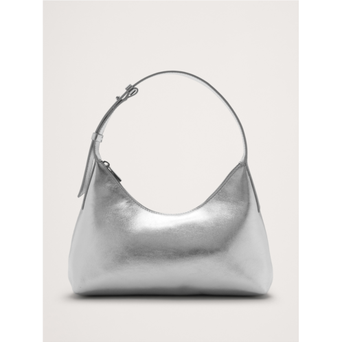 Bananarepublic Metallic Leather Crescent Shoulder Bag