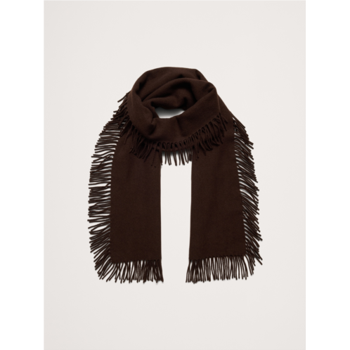 Bananarepublic Fringed Wool Scarf