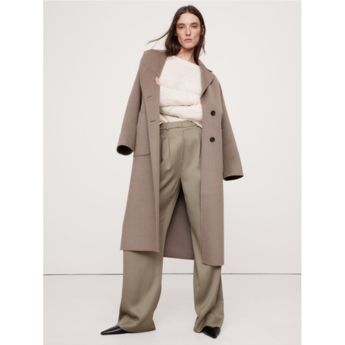 Bananarepublic High-Rise Wide-Leg Italian Satin Pant