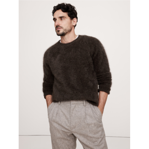 Bananarepublic Relaxed Brushed Cashmere Crew-Neck Sweater