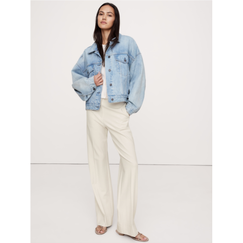 Bananarepublic High-Rise Modern Straight Refined Pant