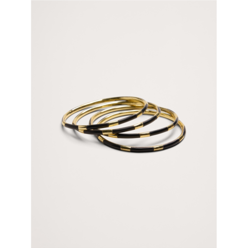 Bananarepublic Brass Bangles Set of 4 by Aureus Argent