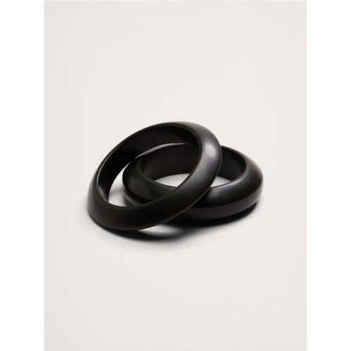 Bananarepublic Curved Bangle Set of 2 by Aureus Argent