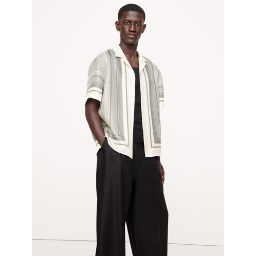 Bananarepublic Standard-Fit Silk Resort Shirt