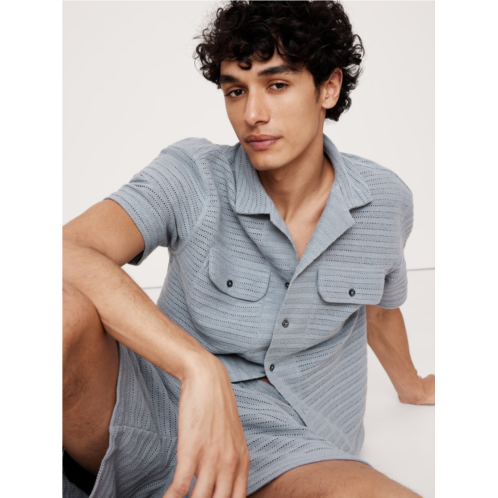 Bananarepublic Herringbone Jacquard Resort Shirt
