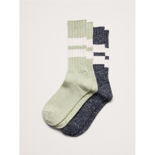 Bananarepublic Cotton-Blend Crew Sock 2-Pack