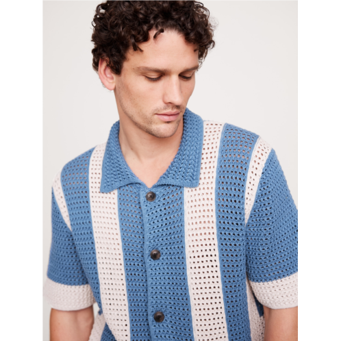 Bananarepublic Crochet Cotton Resort Shirt