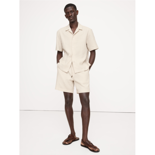 Bananarepublic Waffle Cotton Resort Shirt