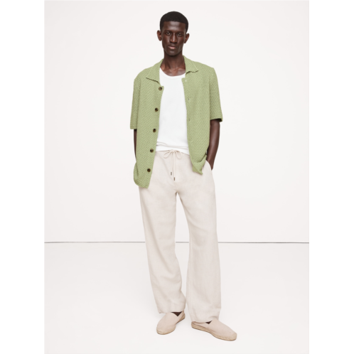 Bananarepublic Crochet Cotton Knit Shirt