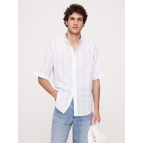 Bananarepublic Relaxed-Fit Summerweight Cotton Short-Sleeve Shirt