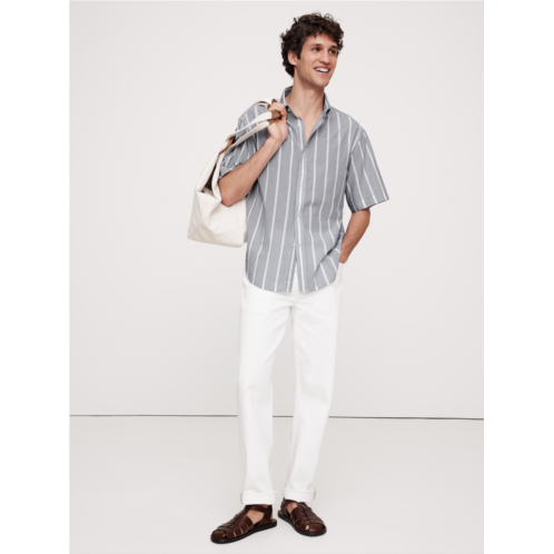 Bananarepublic Relaxed-Fit Summerweight Cotton Short-Sleeve Shirt