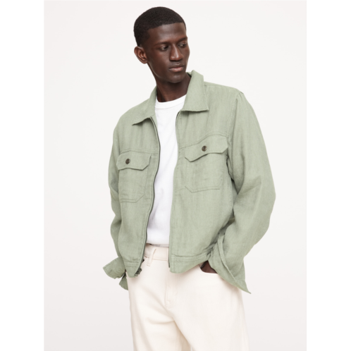 Bananarepublic Linen-Cotton Mechanics Jacket