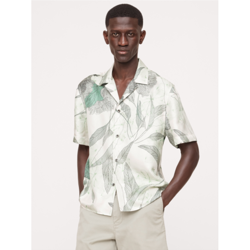 Bananarepublic Standard-Fit Silk Resort Shirt