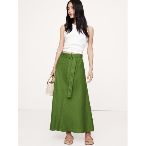 Bananarepublic Belted Linen Maxi Skirt