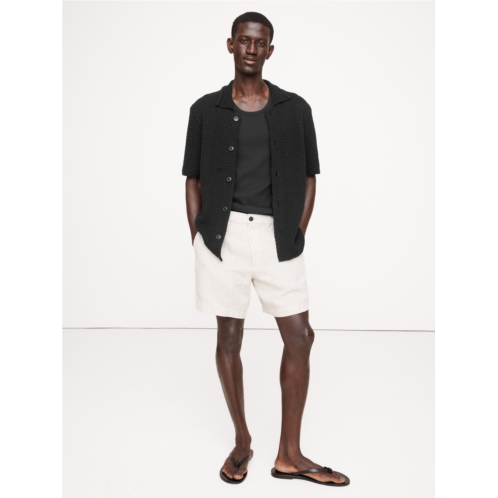 Bananarepublic Crochet Cotton Knit Shirt