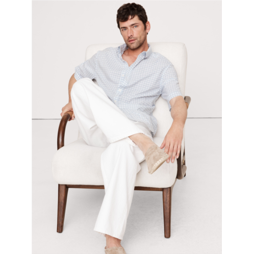Bananarepublic Relaxed-Fit Summerweight Cotton Short-Sleeve Shirt