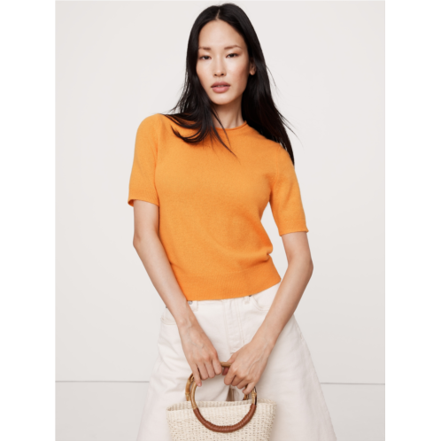 Bananarepublic Lightweight Cashmere Short-Sleeve Sweater