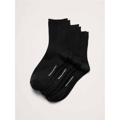Bananarepublic Silk-Cotton Blend Crew Sock 3-Pack