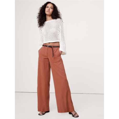 Bananarepublic Super-Soft Soma Mid-Rise Wide-Leg Pant