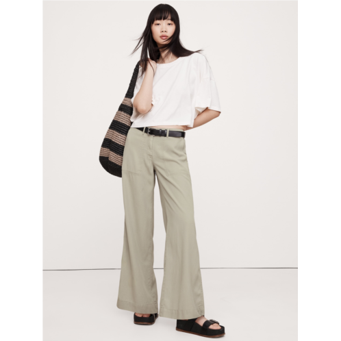 Bananarepublic Super-Soft Soma Mid-Rise Wide-Leg Pant