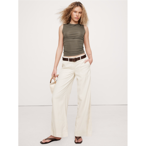 Bananarepublic Super-Soft Soma Mid-Rise Wide-Leg Pant