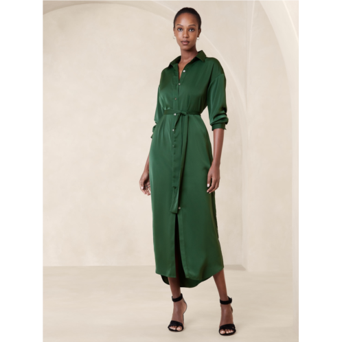 bananarepublic Tie-Waist Maxi Shirtdress