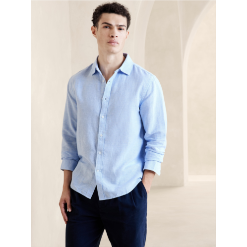 bananarepublic Slim Linen-Blend Shirt