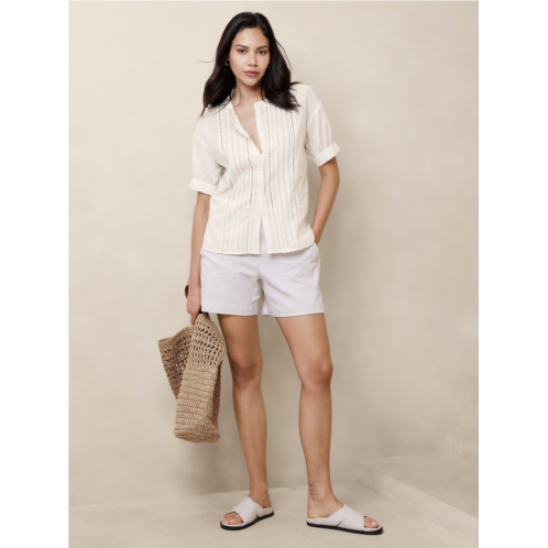 bananarepublic Pleated Voile Blouse