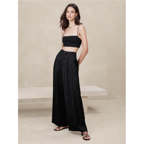 bananarepublic Silky Pleated Wide-Leg Pant