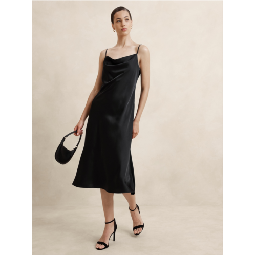 bananarepublic Satin Midi Slip Dress