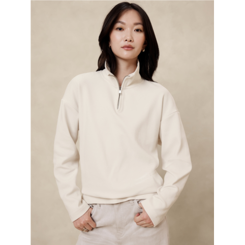 bananarepublic Double Twill Zip Sweatshirt