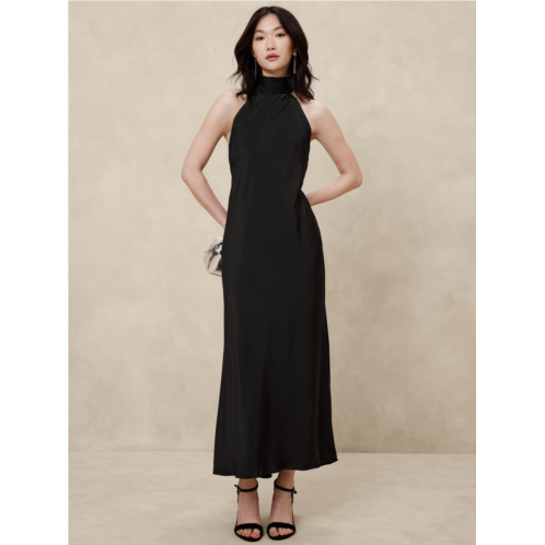 bananarepublic Silky Open-Back Maxi Dress