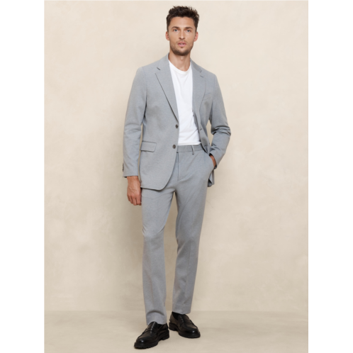 bananarepublic Tailored-Fit Light Gray Knit Suit Trouser