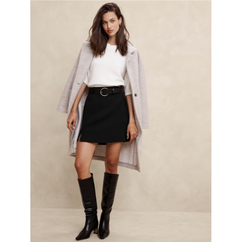 bananarepublic Double Weave Slit Mini Skirt