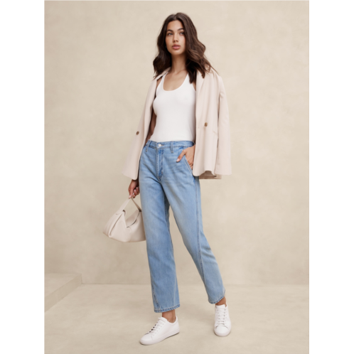 bananarepublic Luxe High-Rise Barrel Jean