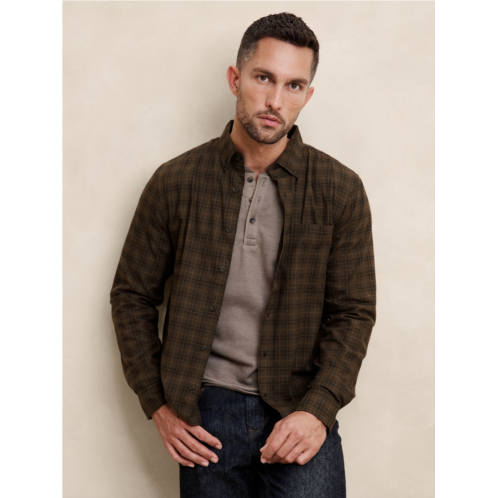 bananarepublic Slim Lightweight Flannel Shirt
