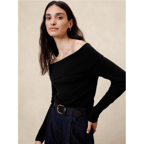 bananarepublic Off -The-Shoulder Pullover Sweater