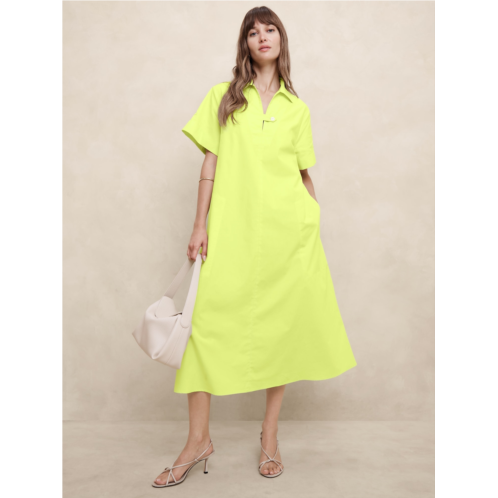 bananarepublic Tab Poplin Midi Dress