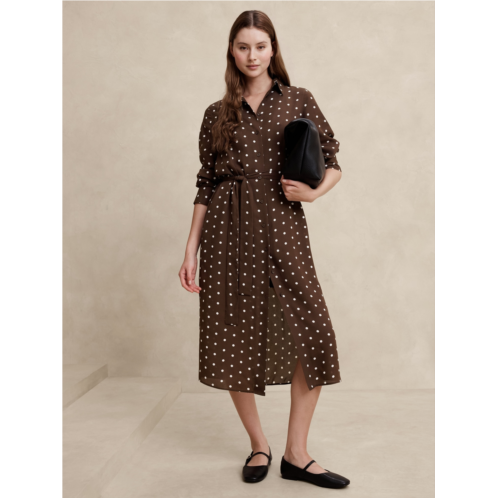 bananarepublic Tie-Waist Midi Shirtdress